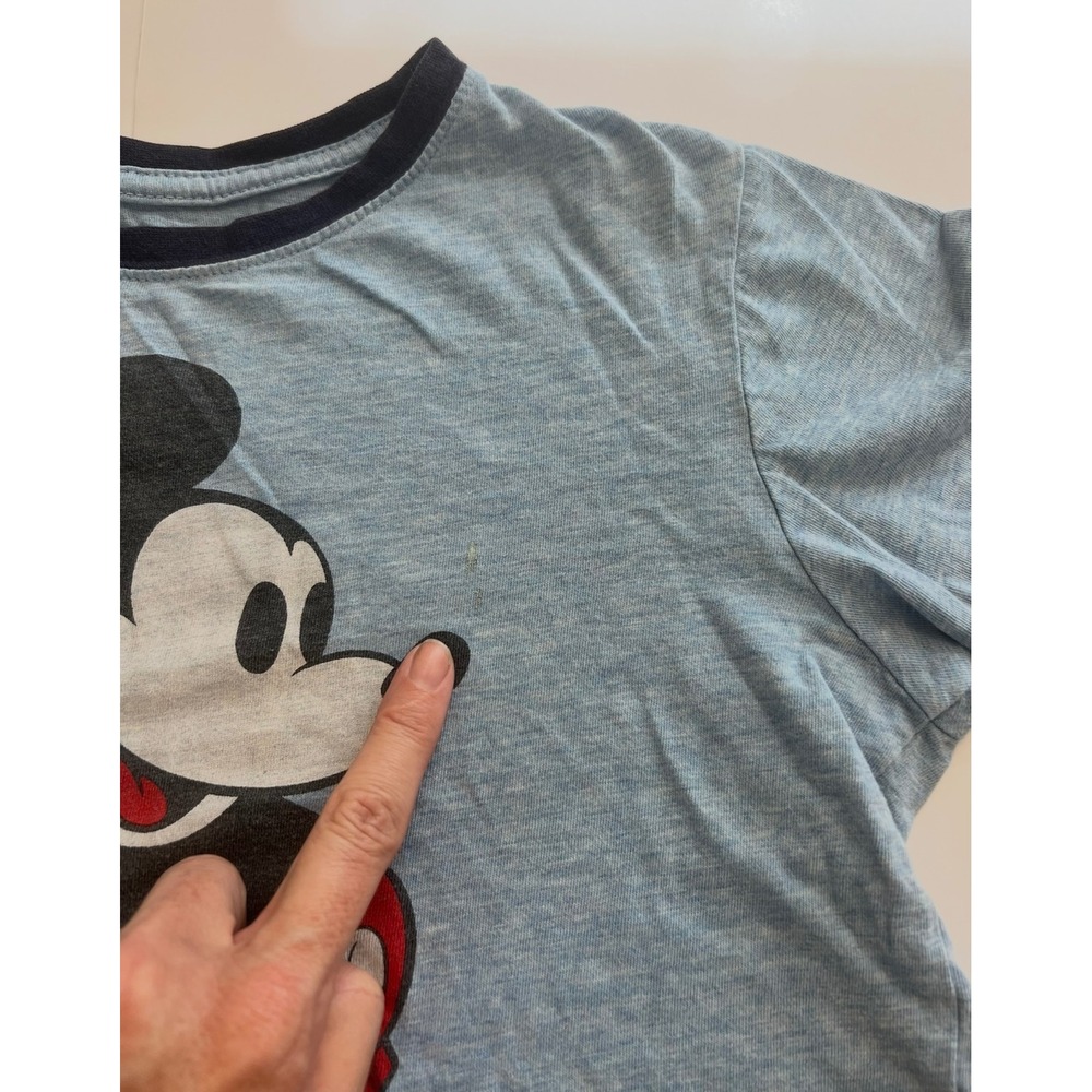 Disney Mickey Mouse T-Shirt Youth Medium Ringer  100% Cotton READ MORE . - Picture 12 of 16
